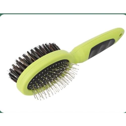 Double-sided needle comb for dogs Sided Bath Brush Dog Cat Comb Pet Faces Fur Grooming Tool For Long & Short Hair Dogs Puppy