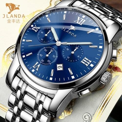 Hot 2021 Explosion Brand Watch Online Celebrity Calendar Waterproof Luminous Fashion Multifunctional Quartz Watch Mens Watch