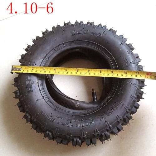 Lightning shipment 4.10-6 tyre ATV Quad Go Kart 47cc 49cc Chunky 12x4.10-6Tire inner tube Fit All Models