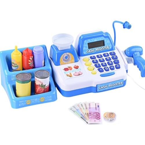 Simulated Cash Register Kids Toys Pretend Play Montessori Educatioanal Toys for Children Electric Cash Register Boy Toy Girl Toy
