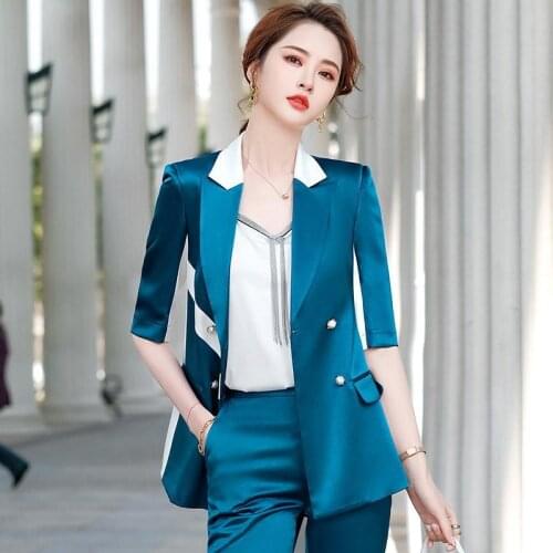 Женские брючные костюмы JUNSRM China At AliExpress