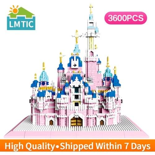 Creative Castle Architecture Building Blocks Micro Diamond Bricks Sets DIY Educational Toys for Girls Children Christmas Gifts