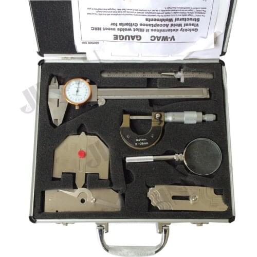 Welding gauge kits 7 pieces welding measure tools combined suit