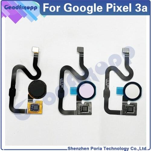 Original For Google Pixel 3A Phone Home Button FingerPrint Touch ID Sensor Flex Cable Ribbon For Pixel 3A G020A G020E G020B