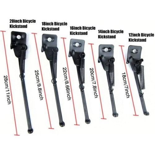 Children Bicycle Kickstand Single-Side Stand Foldable Bike Kickstand Support Rear Mount For 12 14 16 18 20 Inch Kids Bikes