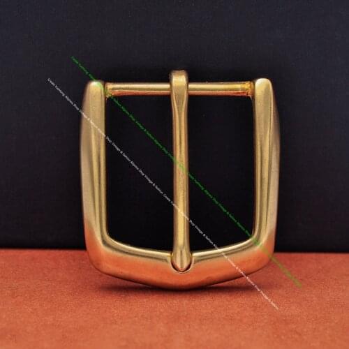 Western cowboy heavy solid brass leathercraft hardware Designer single prong pin clasp belt buckle replacement fit 41mm strap