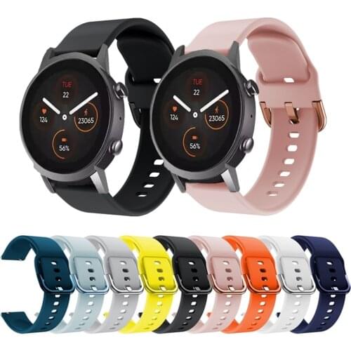 Silicone Strap For Ticwatch E3 E S 2 Smart Watch Bands Accessories For Ticwatch Pro 3 2021 GTH GTX Waterproof Sport Bracelet New
