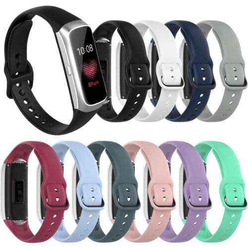 Silicone Sport Watch Strap Band Wrist Strap Band For Samsung Galaxy Fit SM-R370 Smart Watch Bracelet Strap Accessories