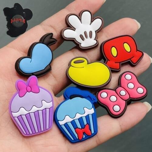 1PCS PVC Cute Cartoon Fridge Magnets Bow Knot Gloves Cake Shoes Hat Bear Cat Refrigerator Magnetic Sticker Stationery Toy Note