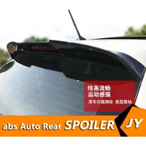 For Polo Spoiler 2019-2020 Volkswagen Polo Spoiler XW ABS plastic Material Car Rear Wing Color Rear Spoiler