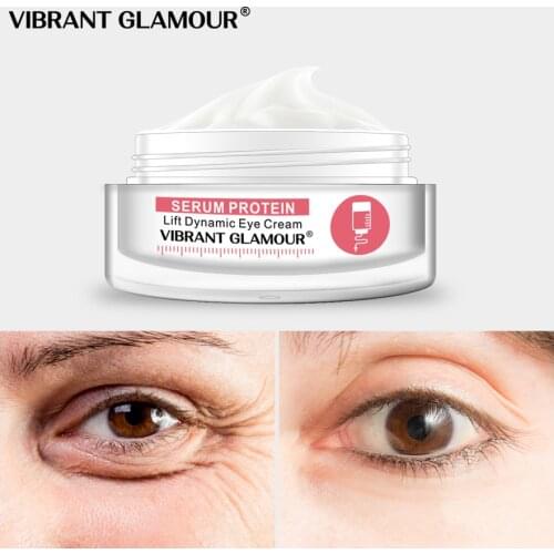 VIBRANT GLAMOUR Serum Protein Eye Cream anti-aging anti wrinkle puffiness collagen Lifting Firming Skin Remover Dark Circles