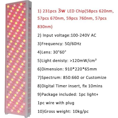 IDEA LIGHT Newest RTLPRO/PLUS 665W Intelligent Control PDT LED Red Light Therapy Beauty Device For Half Body