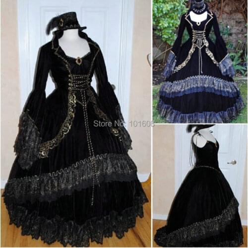 1860S Victorian Corset Gothic/Civil War Southern Belle Ball Gown Dress Halloween dresses CUSTOM MADE R-061