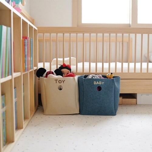 Felt Toys Organizer Box Wall Hanging Storage Bag Book Container Small Stuff Organization Home Office Baby Room Nursery Decor