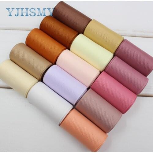 YJHSMY (2'') 50mm 5yard/lot handmade Printed Solid Grosgrain Ribbon Diy headwear accessories,wedding gift wrap 173241