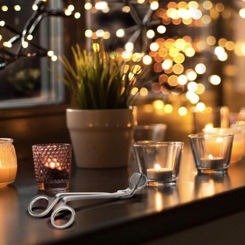 18cm Stainless Steel Candle Wick Trimmer Oil Lamp Trim Scissor For Thick Wicks Candle Accessories Home Decoration