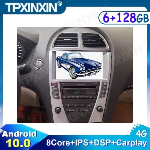 9 inch 6G+128G Stereo Android 10 For Lexus ES 2005-2011 Car Multimedia Car Radio GPS Navigation Stereo Head unit Tape Recorder