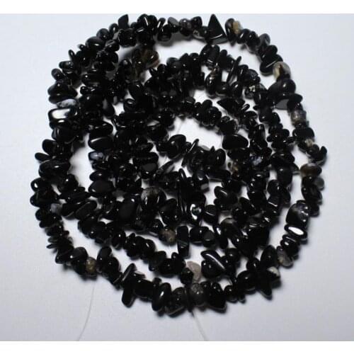 Aaa Nature Onyx gravel Beads Black Agat Stone Beads For Jewelry Making Diy Bracelet Loose Beads Strand 34'' Wholesale 200 Pcs