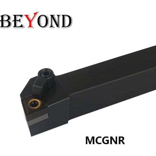 BEYOND Lathe Tool Holder MCGNR MCGNR3232P12 3232 MCGNL External Turning Holder Boring Cutter Bar Carbide Inserts CNMG