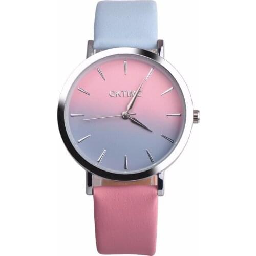 Fashion Dyeing Colors Watches Bracelet Wrap Gift Luxury Casual Women Watches Quartz Wristwatches Ladies Dress Clock Dropshopping