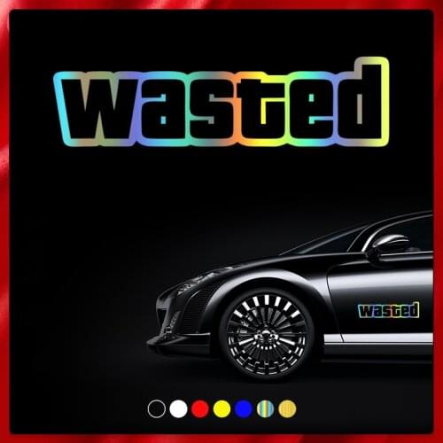 CS40093# Die-cut Vinyl Decal Wasted Car Sticker Waterproof Auto Decors on Car Body Bumper Rear Window