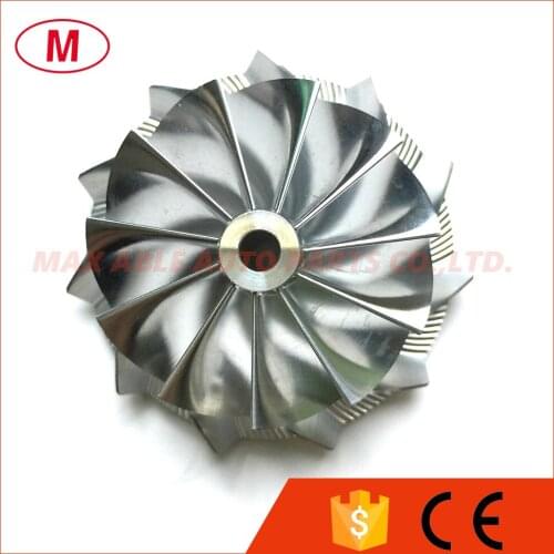 CT10 46.02/58.00mm 11+0 blades High Performance Turbo Billet compressor wheel/Aluminum 2618/Milling wheel for Turbocharger CHRA