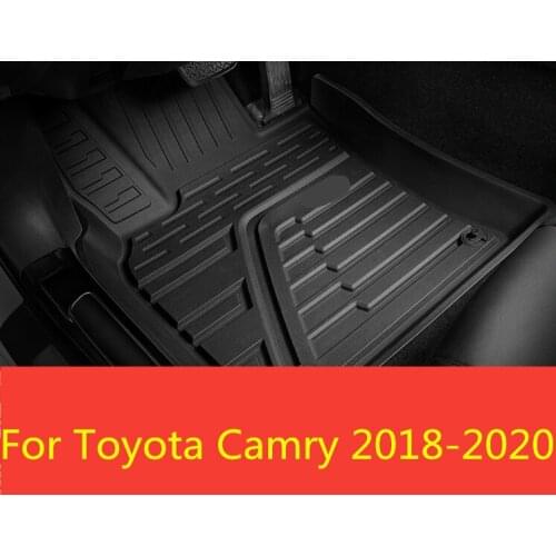 For Toyota Camry 8th Sedan 2018-2020 Foot pads are fully surrounded by TPE waterproof injection molded foot pad interior