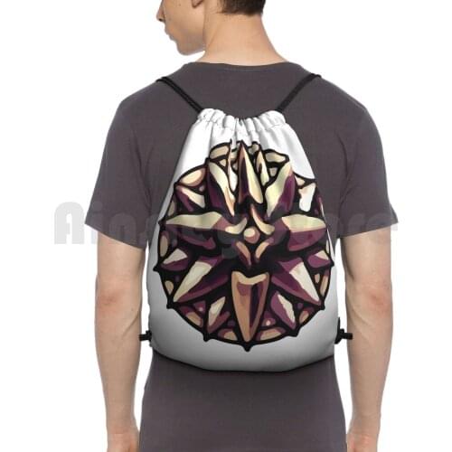 Dreamshield-Hollow Knight Backpack Drawstring Bag Riding Climbing Gym Bag Hollow Knight Heckler Koch Video Games Nintendo