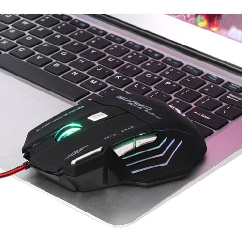 Ergonomic Wired Gaming Mouse 6 Button LED 5500 DPI USB Computer Mouse Gamer Mice X7 Silent Mause With Backlight For PC Laptop