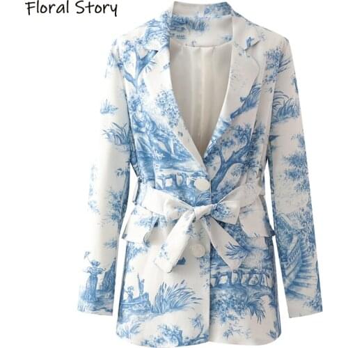 Женские пиджаки Floral Story China At AliExpress
