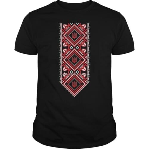 T shirt men t-shirt bioshick Ukrainian Embroidered Print Vyshyvanka T-Shirt of Ukraine