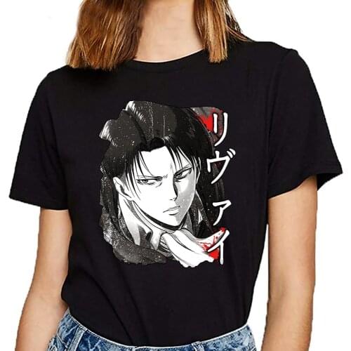 Women T Shirt Anime Attack on Titan Shirt Summer Men Short Sleeve Harajuku T Shirt