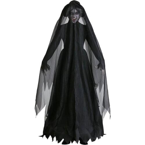 Halloween Cospaly Masquerade Long Dress Adult Halloween Fear Ghost Dark Horror Vampire Witch Dead Corpse Zombie Bride Costumes
