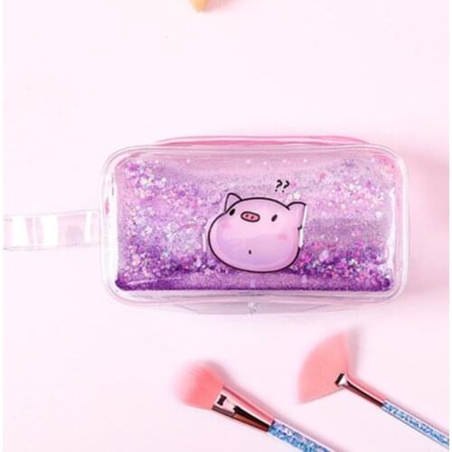 Creative Oily Quicksand Cosmetic Bag High Capacity Transparent Bag Storage Bags Cosmetic bag