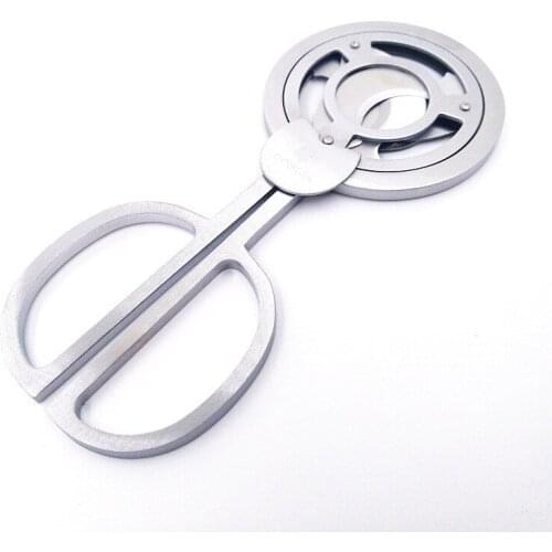 Windmill Round Stainless Steel Cuba Cigar Cutter Sharp Cigarrera Cutters Punch Ciggar Accesorios Tobacco Cutting Scissors