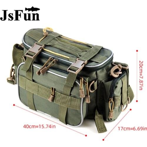 Multifunctional Waterproof Fishing Bag Outdoor Sports Waist Pack Fishing Lures Gear Storage Bag Single Crossbody Bags X664
