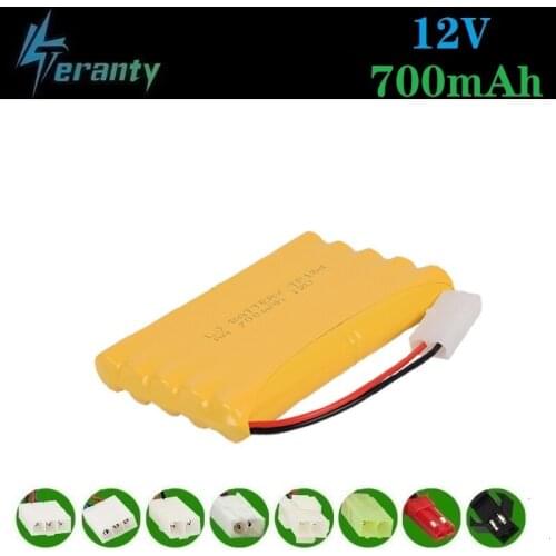 H Model ) 12v 700mah NiCD Battery For Rc toy Car Tanks Trains Robot Boat Gun Ni-CD AA 700mah 12v Rechargeable Battery