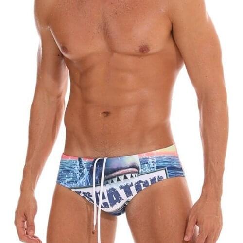 2019 Push Up Pad Mens Swim Trunks Men Swimsuit Sexy Bikini Gay Swimwear Swimming Briefs Bathing Suit Man Beachwear Surf Shorts