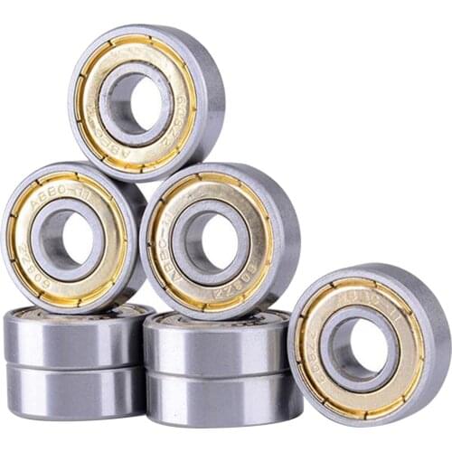 Pack of 10pcs ABEC-11 Bearings Skates Skateboard Wheel Roller 608ZZ Skates Skateboard Bearing Rolling Bearing