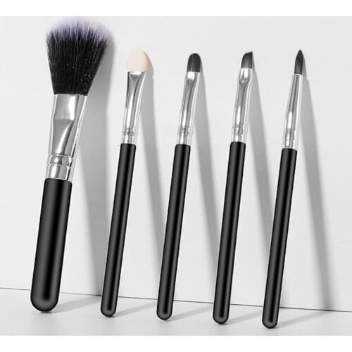 5Pcs Facial Makeup Brushes Set Cosmetic Powder Eyeshadow Foundation Blush Brush Protable Travel Beauty Make Up Tools Maquiagem