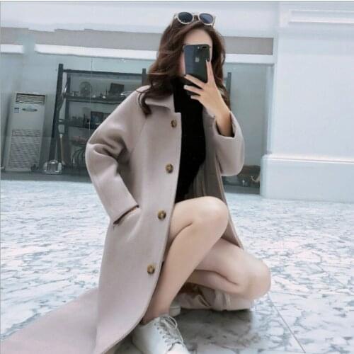 2020 Fall European and American Lapel Womens Woolen Jacket