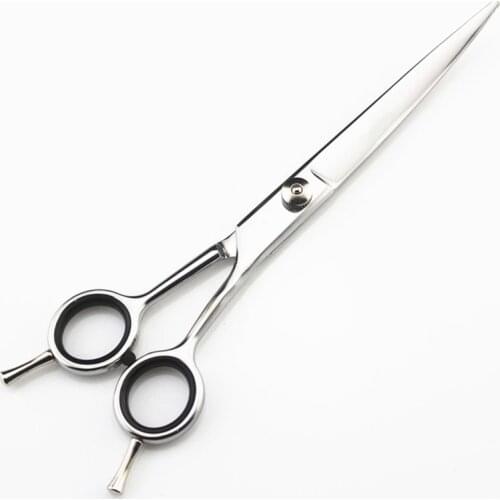 7 '' Japan 440c Two-tailed pet dog grooming Curved hair cutting scissors cut dog barber haircutting shears hairdressing scissors