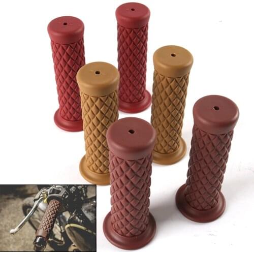 Retro Classic Motorbike Grips Handle Bar Vintage Ccooter Accessories for Harley Yamaha Motorcycle Handlebar Cafe Racer Moto Grip