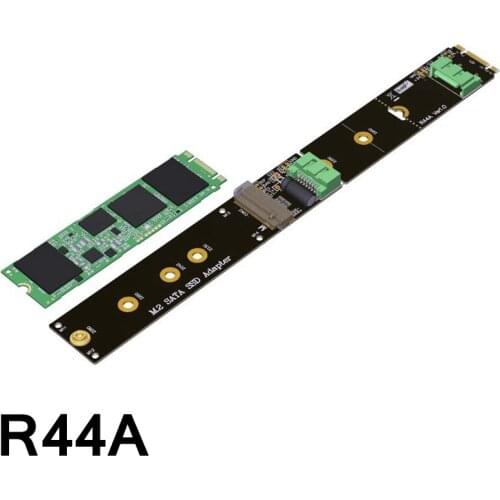 SATA 3 6G\bps M.2 SATA SSD Extender Adapter Card Cable M2 BM-key R44A ADT