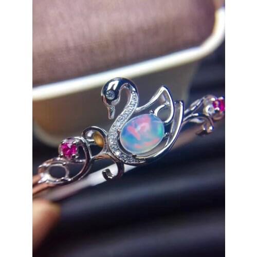 Wedding Best Gift Opal Bangle 925 sterling silver Fashion Opal Bangle