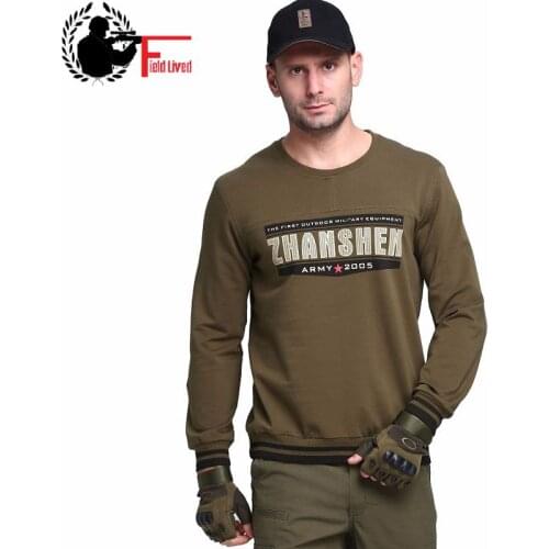 Tactical Tee Military Long Sleeve T Shirt Men Tshirt Longsleeve Round Neck Male T-shirt Cotton Army Clothing Big Size Large 4XL