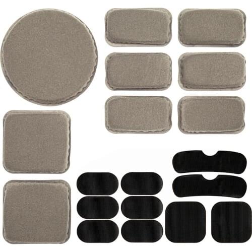 Universal Airsoft Helmet Pads 19PCS/Set Tactical Helmet Replacement Memory Foam Motorcycle Padding Kit Bicycle Bike Accessories