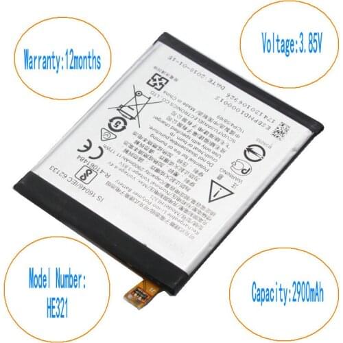 10pcs/lot 2900mAh HE321 HE336 Battery For Nokia 3.1/5 TA-1044 For Nokia 5 Dual SIM (TA-1053 DS) 5 Premium Edition Dual SIM HMD