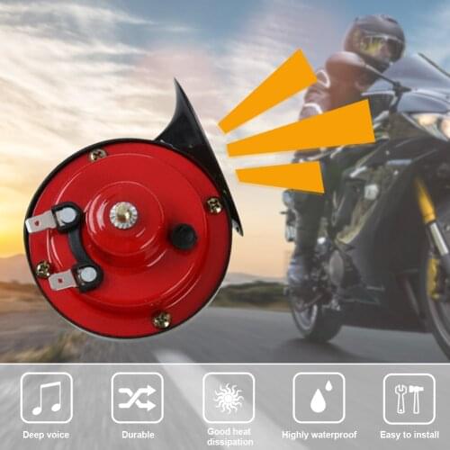2 Pcs 12V Snail Air Horn 300db 510hz Loud Air Horn Train Horn For Car Motorcycle Truck Boat Air Horn With Motorcycle Accessorie