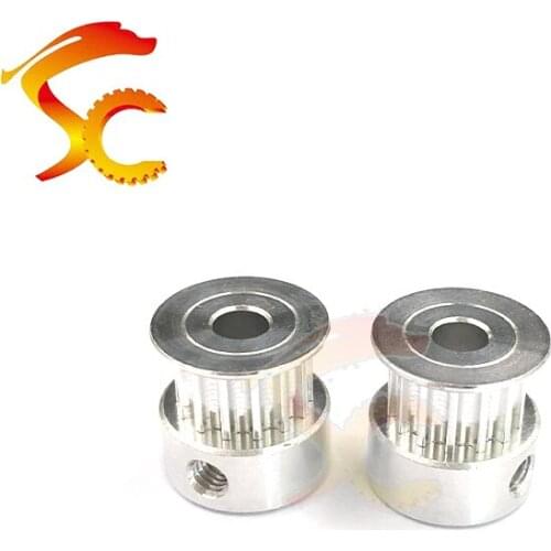 2PCS HTD 3M 14 teeth Bore 5mm timing pulley fit for HTD 3M belt width 6mm 3D Printers Parts printer pulley